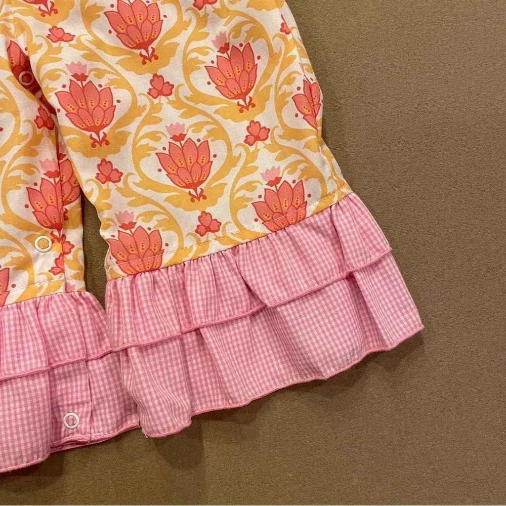Shrimp & Grits Kids Baby Girls Ruffle Jumper Size 6M